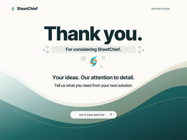Custom Dashboard — Thank you