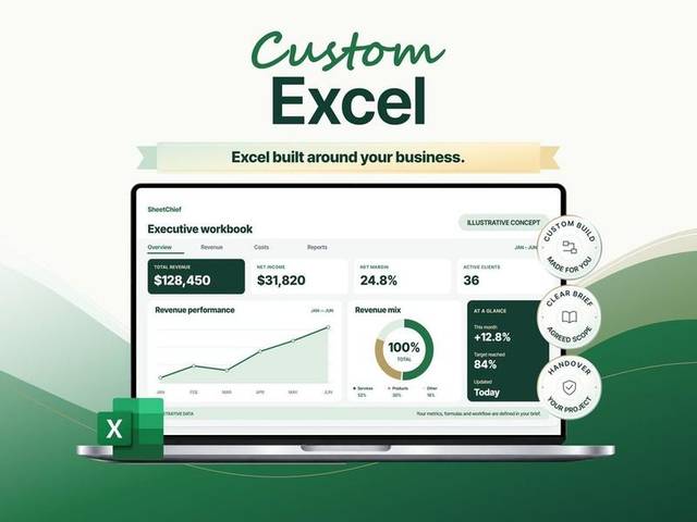 Custom Excel listing kapağı