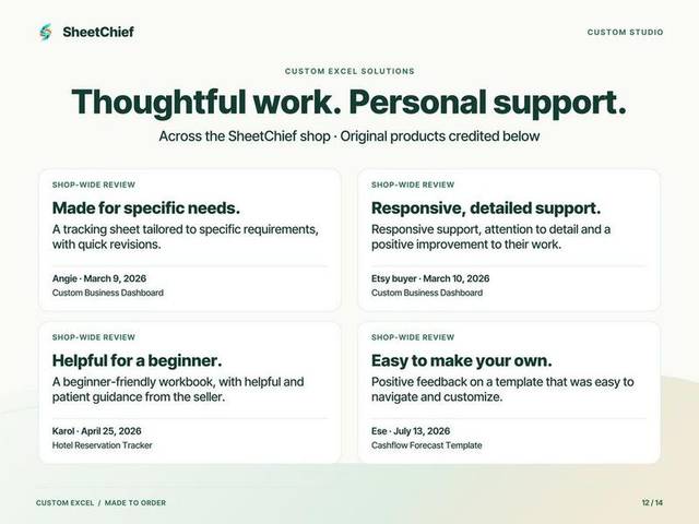 Custom Excel — More customer stories