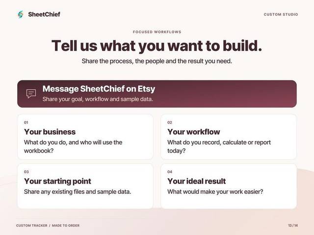 Custom Tracker — Start your project