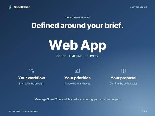 Custom Web App — Service scope