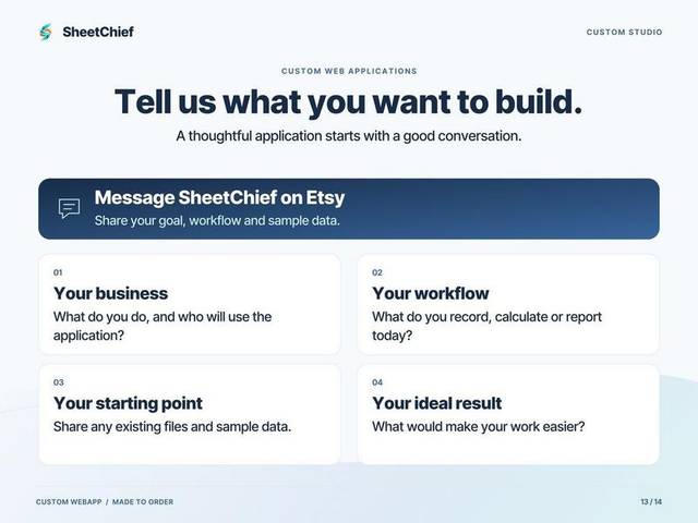 Custom Web App — Start your project
